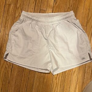 Alo White Alumni Athletic Shorts Small